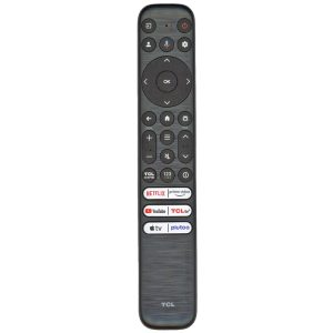 TCL RC923 FMB2 (backlight) Google TV Smart Remote Control | Netflix | Prime Video | YouTube | TCL Channel | TCL TV | Apple TV | Pluto – 21001-000121
