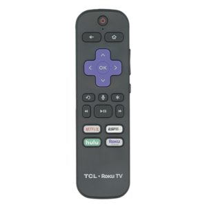 TCL RCAL5 ROKU VOICE TV Remote Control – Netflix, ESPN, Hulu, Roku – 06-WFZNYY-ERC580