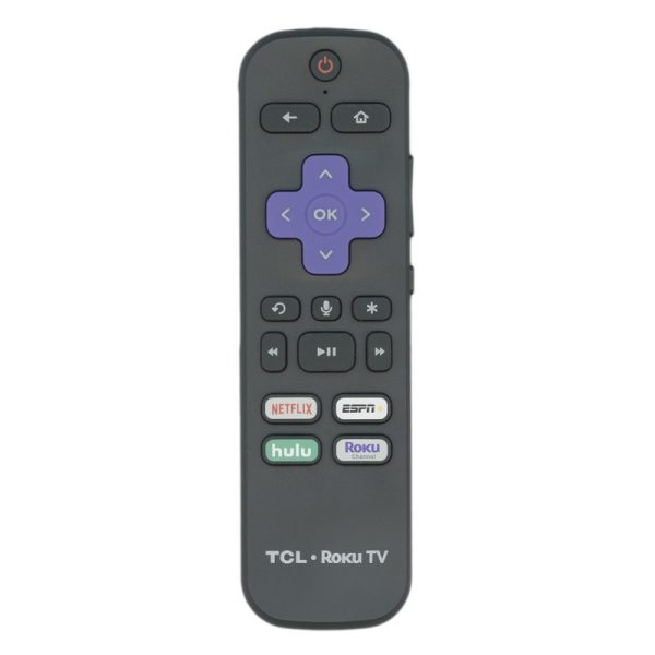 TCL RCAL5 ROKU VOICE TV Remote Control – Netflix, ESPN, Hulu, Roku – 06-WFZNYY-ERC580