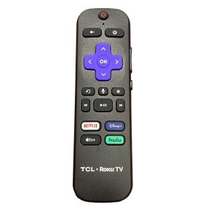 TCL RCEL5 FOR ROKU with Voice TV Remote Control – Netflix, Hulu, Apple TV +, Hulu – 21001-000011