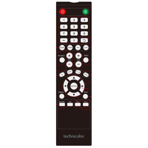 Technicolor TC2450Arem TV Remote Control