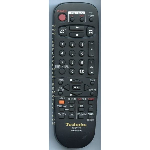 Technics RAKSA925MK Home Theater Remote Control