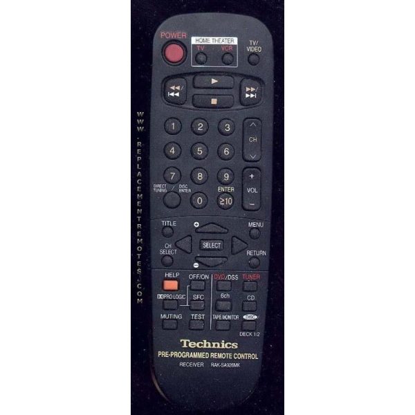 Technics RAKSA926MK Receiver Remote Control