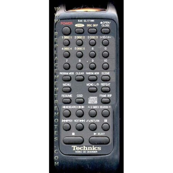 Technics RAKSL171WH Audio Remote Control