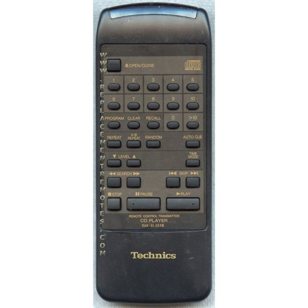 Technics RAKSL304W CD Remote Control