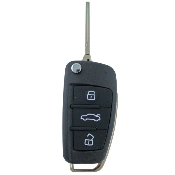 To Suit Audi 3 Button Flip Uncut Key