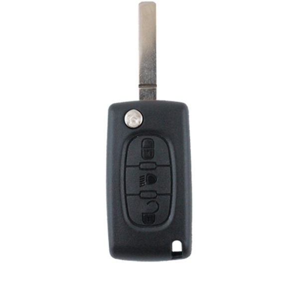 To Suit Citroen C2/C3/C4/C5/C6/C8 3 Button Remote Flip Key Blank Shell/Case/Enclosure