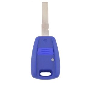 To Suit Fiat 1 Button Key Remote Replacement Case/Shell/Blank Punto Bravo Stilo Blue