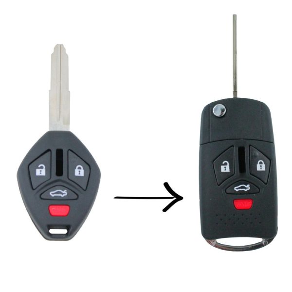 To Suit Mitsubishi 380 2005 – 2008 Remote Flip Key Blank Replacement Shell/Case