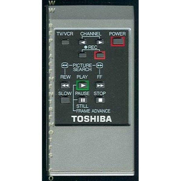 Toshiba 150715W VCR Remote Control