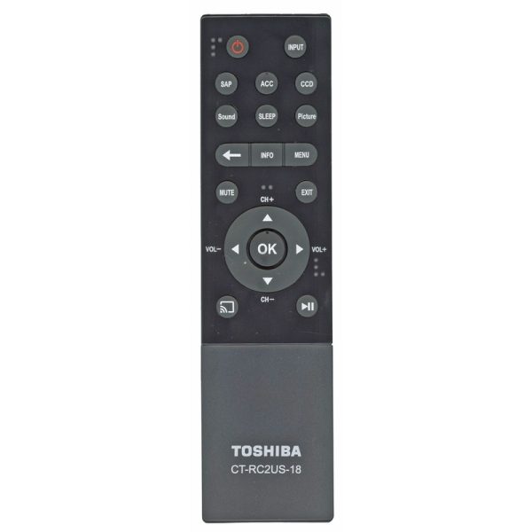 Toshiba CT-RC2US-18 CHROMECAST TV Remote Control – PK11V02360I
