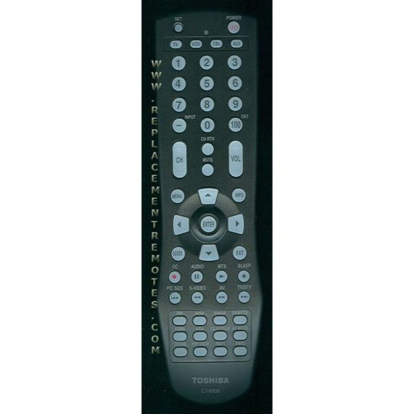 Toshiba CT8008 TV Remote Control