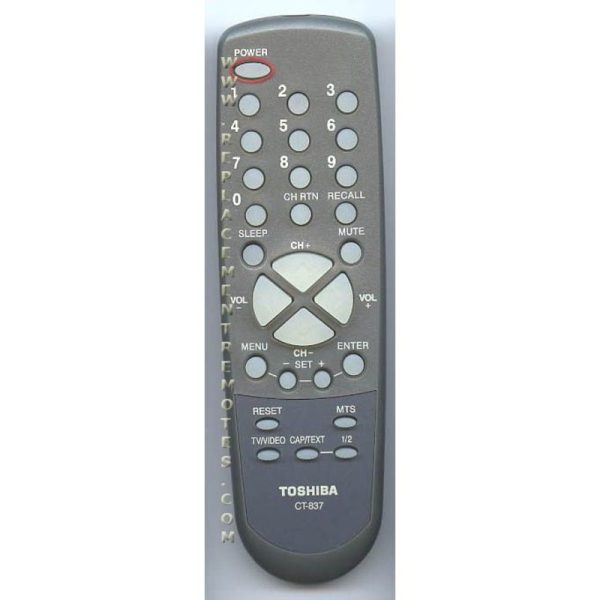 Toshiba CT837 TV Remote Control