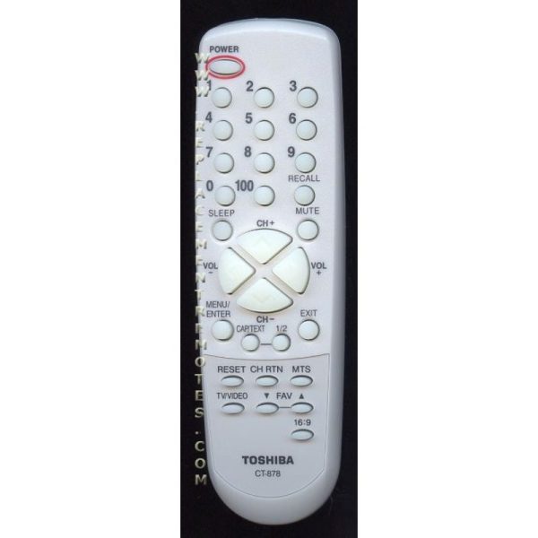 Toshiba CT878 TV Remote Control