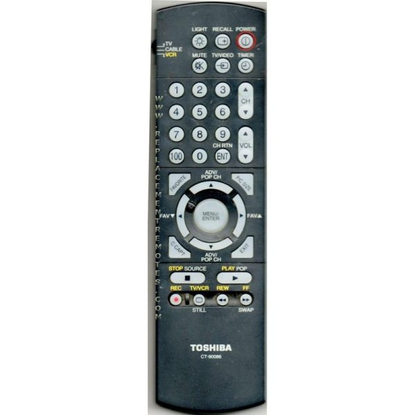 Toshiba CT90086 TV Remote Control
