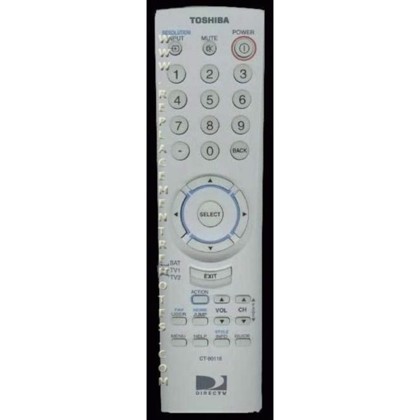 Toshiba CT90116 TV Remote Control