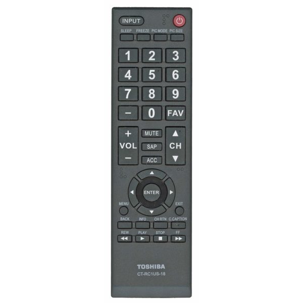 Toshiba CTRC1US18 TV Remote Control