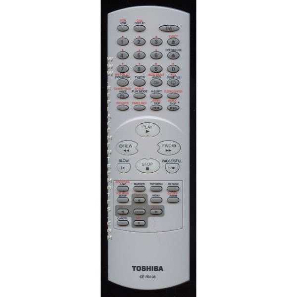 Toshiba SER0108 DVD/VCR Remote Control
