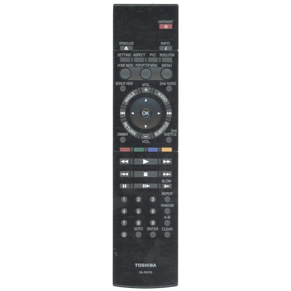 Toshiba SER0378 Blu-ray Remote Control – AH700767