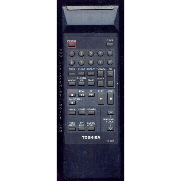 Toshiba VC221T VCR Remote Control