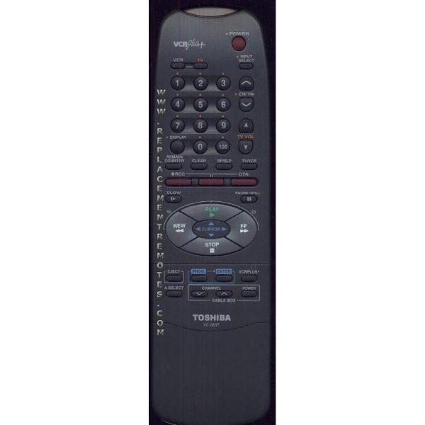 Toshiba VC683T VCR Remote Control