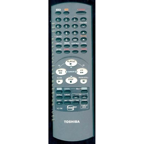 Toshiba VC706 VCR Remote Control