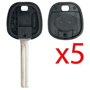 TOY40 Transponder Key Shell for Lexus – 5 PACK Aftermarket