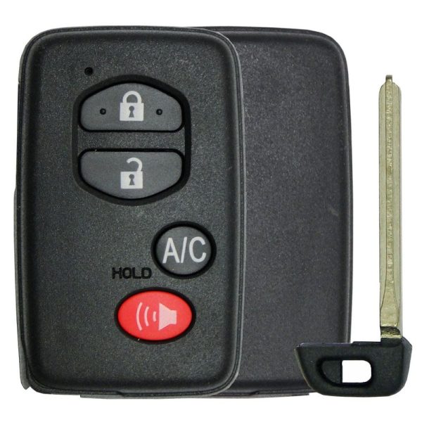 Toyota Prius 4 Button Smart Remote Replacement Shell by Car & Truck Remotes