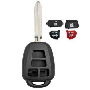 Toyota Remote Head Case Shell with blank key 4 button by Car & Truck Remotes