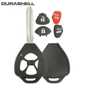 Toyota Remote Head Replacement DURASHELL 4 button case, shell by Car & Truck Remotes