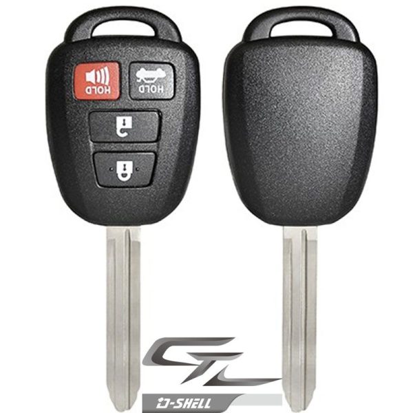 Toyota remote head rugged replacement DURASHELL case, shell with blank key by Car & Truck Remotes
