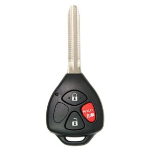 Toyota Yaris 3 Button Remote Head Key “H” chip PN: 89070-52G50 by Car & Truck Remotes