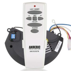 UC7058RY Receiver with RR7078TR Remote Replacement Ceiling Fan Remote Control Kit