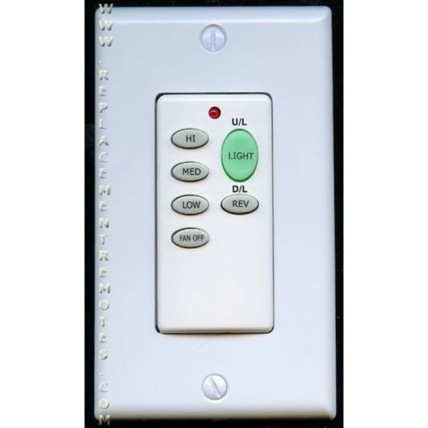UC9051GTB Battery Operated Wall Plate Ceiling Fan Remote Control