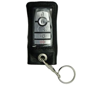 Universal Car Remote Key Fob Leather Tote Black – XX Large