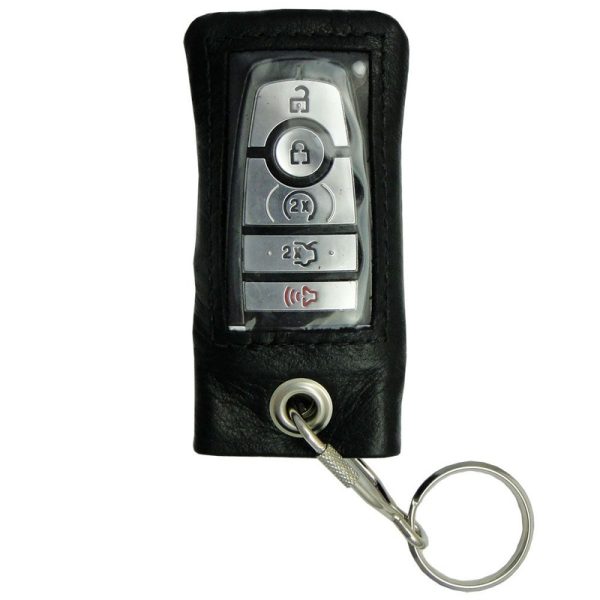 Universal Car Remote Key Fob Leather Tote Black – XX Large
