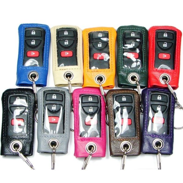 Universal Car Remote Key Fob Leather Tote – Medium