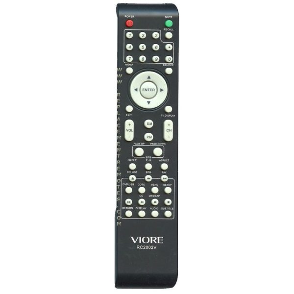 Viore RC2002V TV/DVD Remote Control