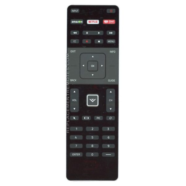 Vizio XRT500 Amazon/Netflix/iHeart TV Remote Control