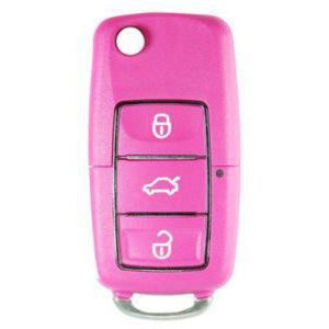 X-Horse 3 Button Pink Flip Key to suit Volkswagen XKB502EN