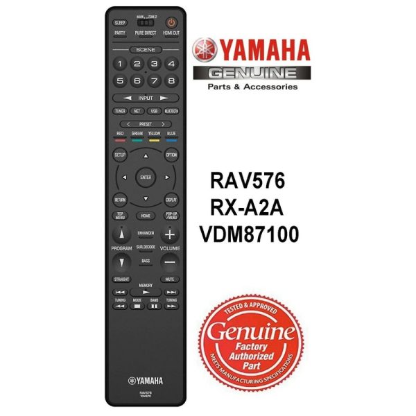 Yamaha Original Remote Control RAV576 VDM87100 Genuine