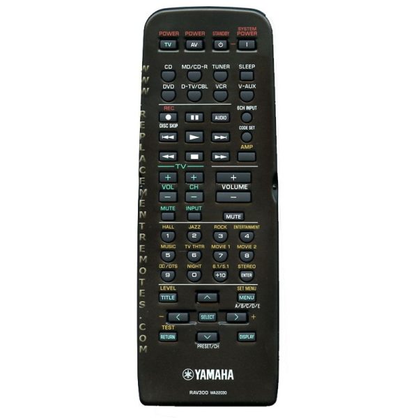 Yamaha RAV300 Receiver Remote Control